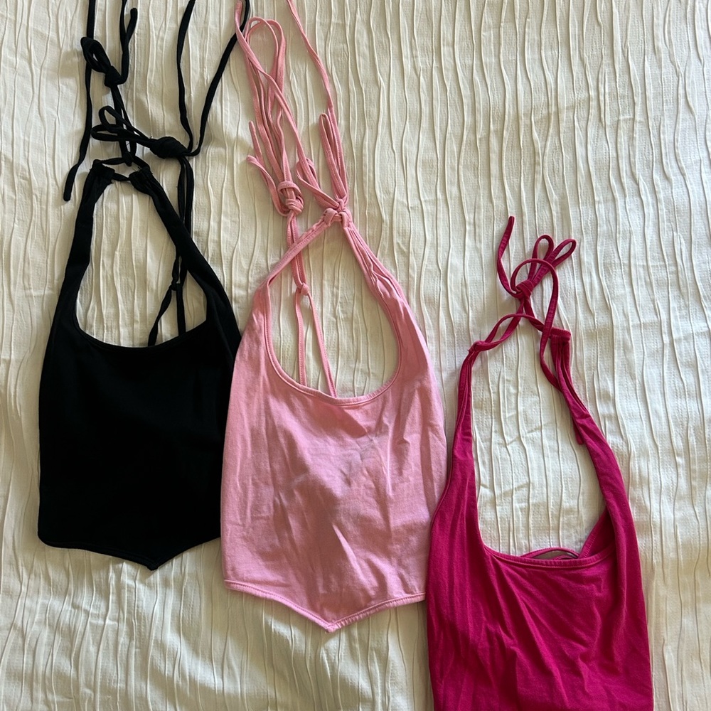 SHEIN Pink Halter Top